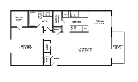 1 Bed|1 Bath - Mid or Top 1 Bed|1 Bath - Mid or Top